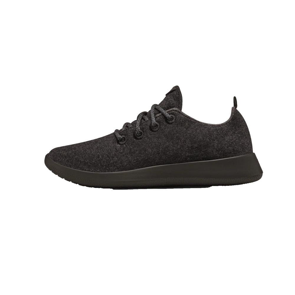 Allbirds Wool Runner Mizzle Shoes Womens 8 Merino Wool Charcoal Black Sneakers - Picture 2 of 10